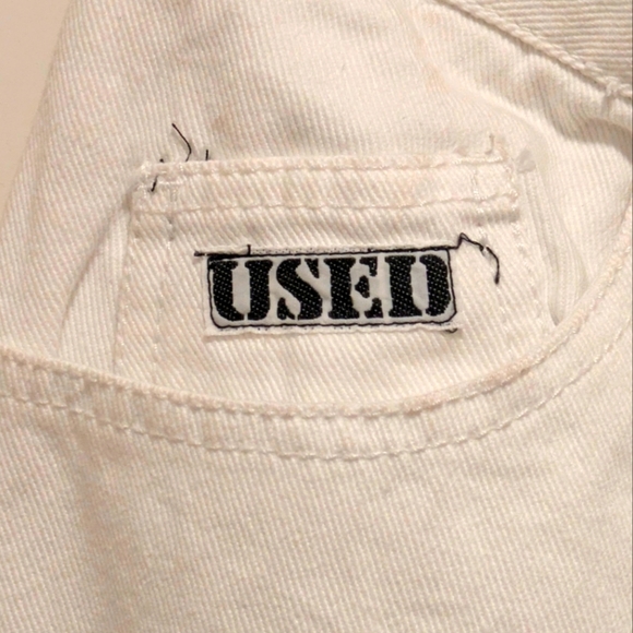 NWT 90s Get Used by Elie 26 White Cotton Skinny Jeans - Picture 3 of 7